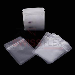 Frosted Three Side Seal Pouches With Zipper