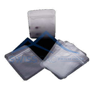 Frosted Three Side Seal Pouches With Zipper