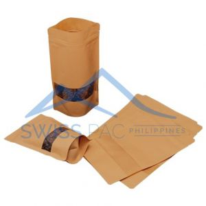 Stand Up Pouches With Rectangle Window