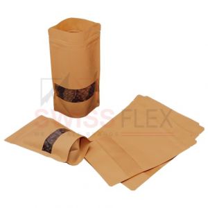Stand Up Pouches With Rectangle Window