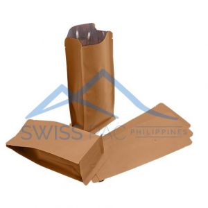 Flat Bottom Pouches No Zipper With Valve