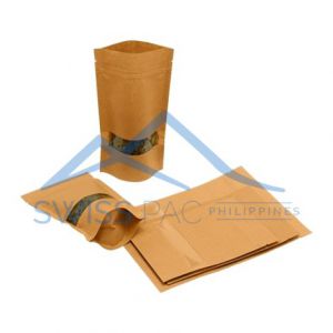 brown striped paper pouches 