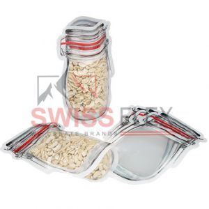 Clear / Clear Jar Shaped Pouch