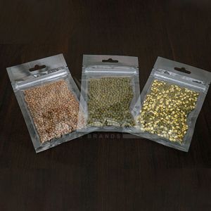 Ultra Clear Three Side Seal With Zip and Euro Slot
