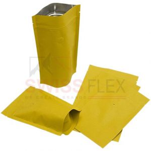 Kraft Paper Stand Up Pouches With Valve