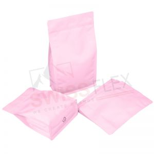 Recyclable Flat Bottom Pouch With Normal Zipper