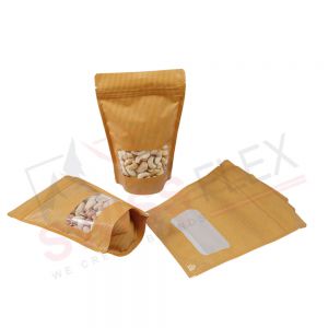 Recyclable Stand Up Pouches With Rectangle Window