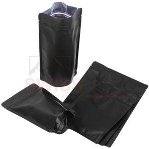 matt finish black color pouches