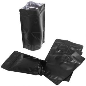 matt black pouches