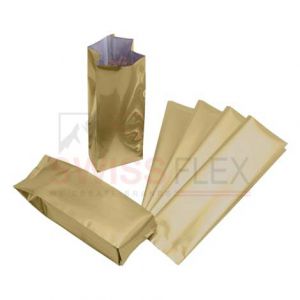 Matt Gold Side Gusset Bags No Zipper