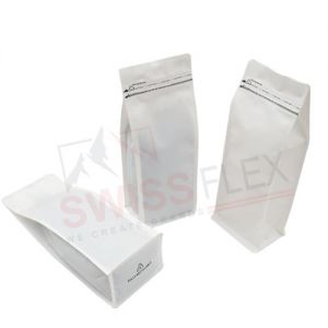 matt white recyclable packaging pouch 