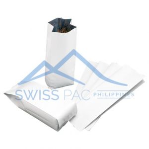 Matt White Side Gusset Bags No Zipper