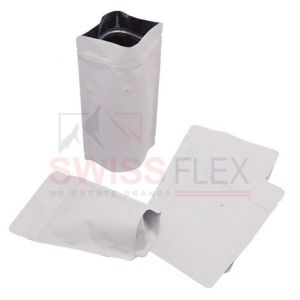 matt white pouches