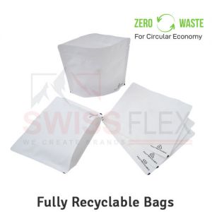 Matt White Recyclable bags 