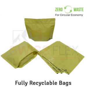Recyclable Stand Up Pouches With Valve Wider Width Size