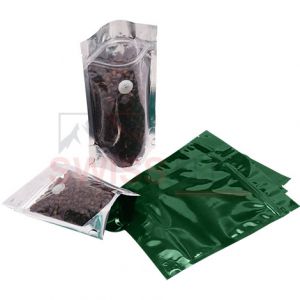 Stand Up Pouch with Zipper & Valve for Coffee Packaging