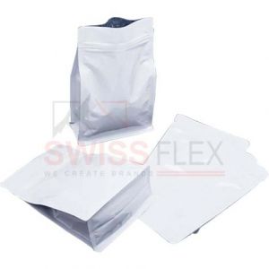 Flat Bottom Pouches With Normal Zipper