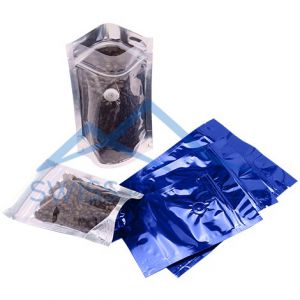 clear shine blue pouches