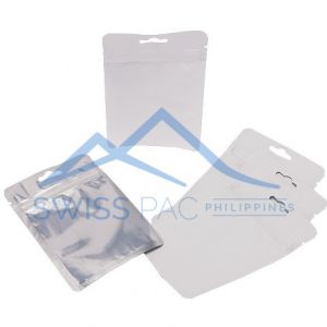 Three Side Seal Pouches With Zipper & Euro Slot