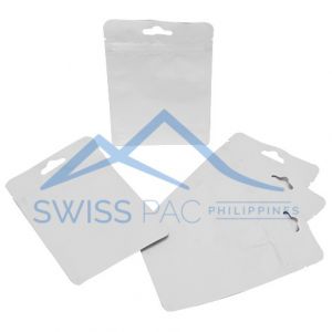 Three Side Seal Pouches With Zipper & Euro Slot