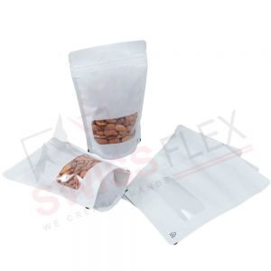 Recyclable Stand Up Pouches With Rectangle Window