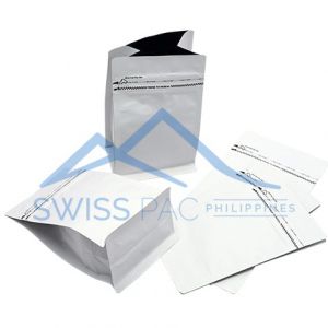 Flat Bottom Pouches Tear Off Zipper